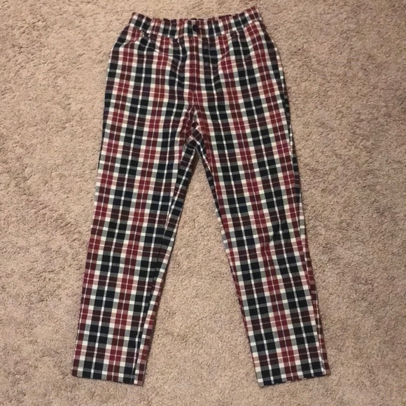 girls plaid pants